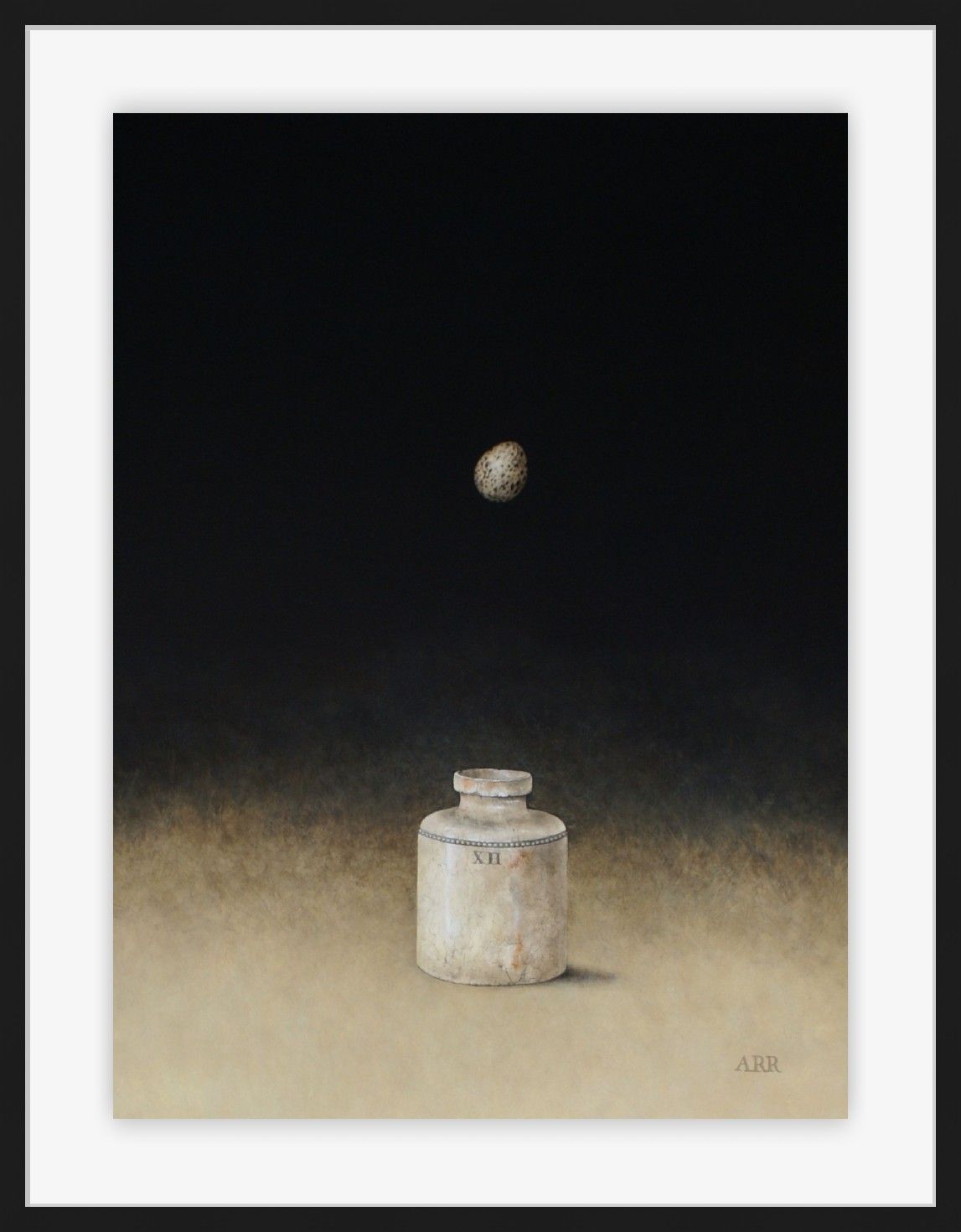 XH Jar with Falling Egg by Alison Rankin