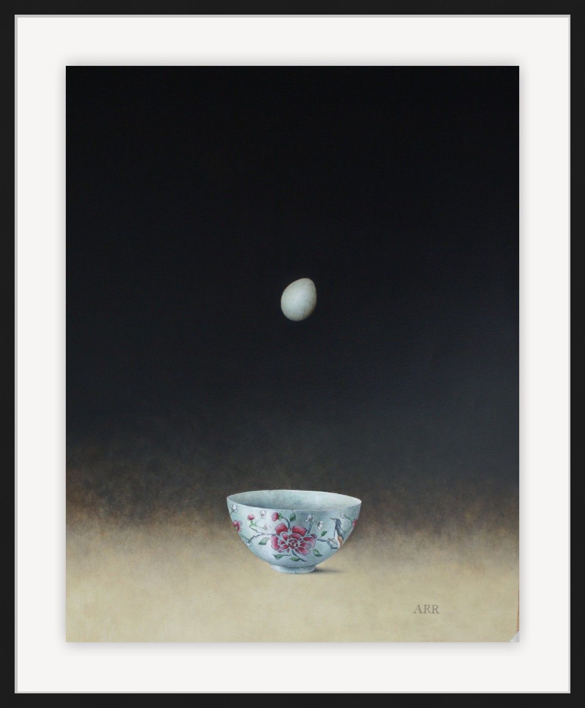 Rose Bowl with Falling Egg by Alison Rankin