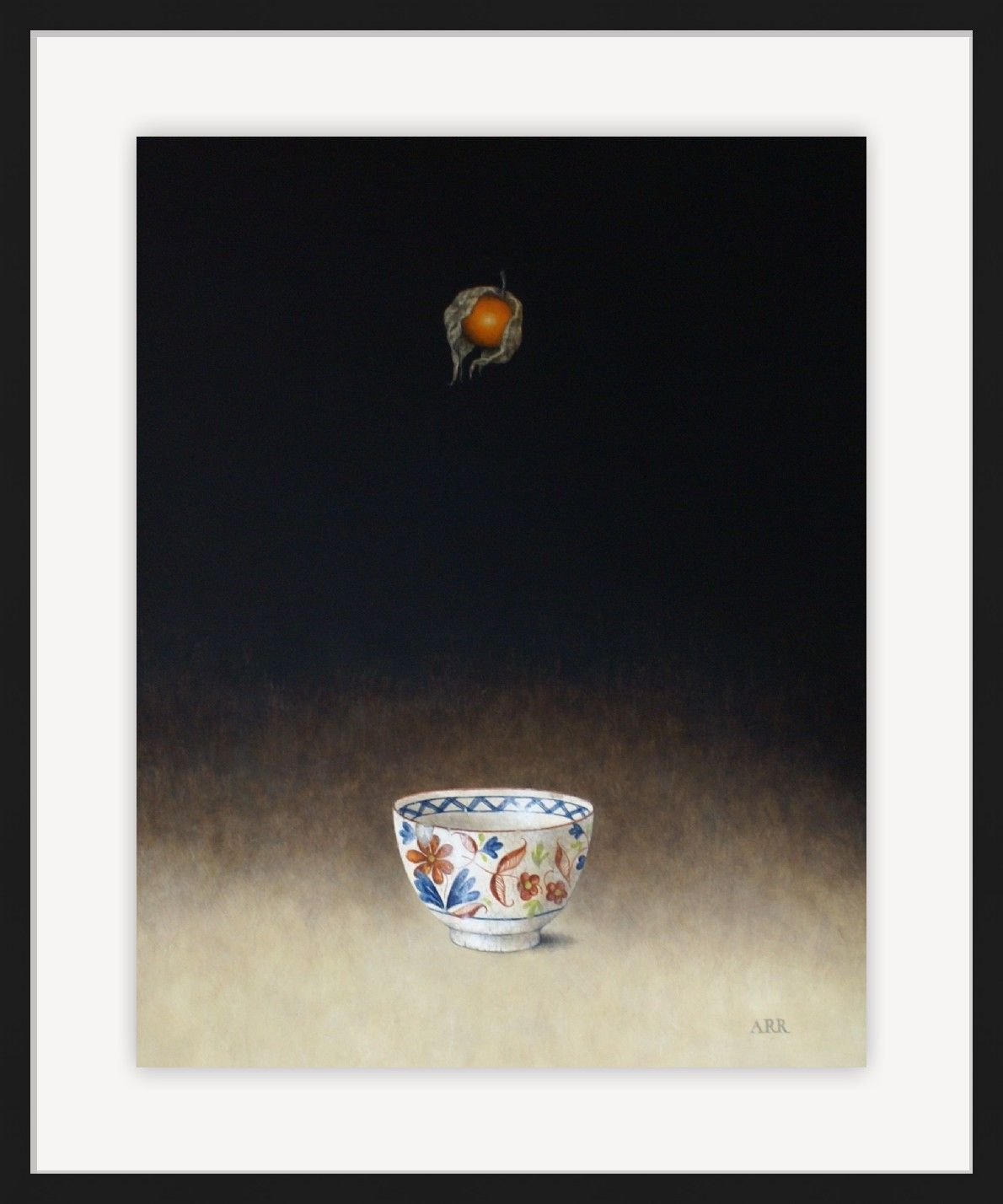 Chipped Bowl with Falling Physalis by Alison Rankin