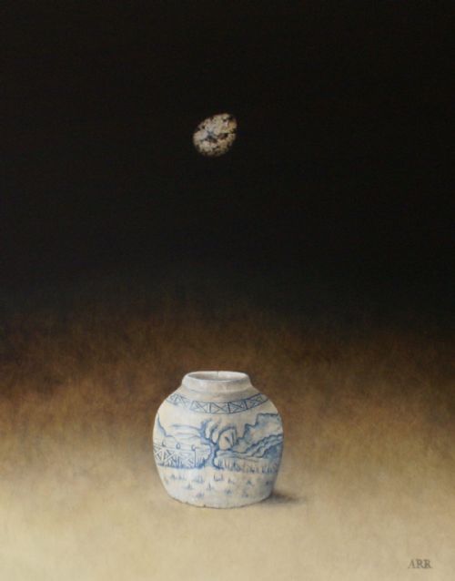 Alison Rankin - Chinese Jar with Falling Quails Egg