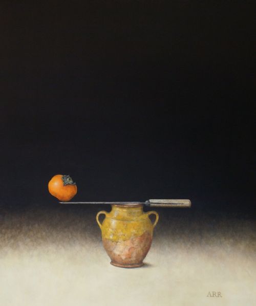 Alison Rankin - French Jar with Knife and Persimmon