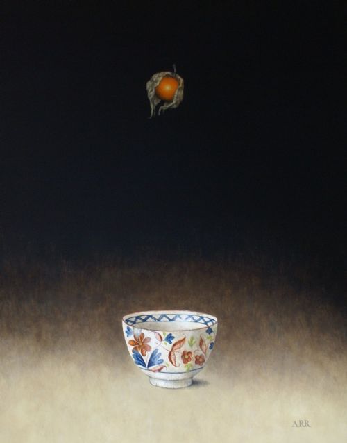 Alison Rankin - Chipped Bowl with Falling Physalis
