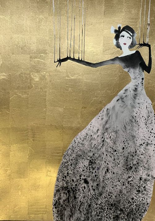 Bridget Davies - Highly Strung in Gold