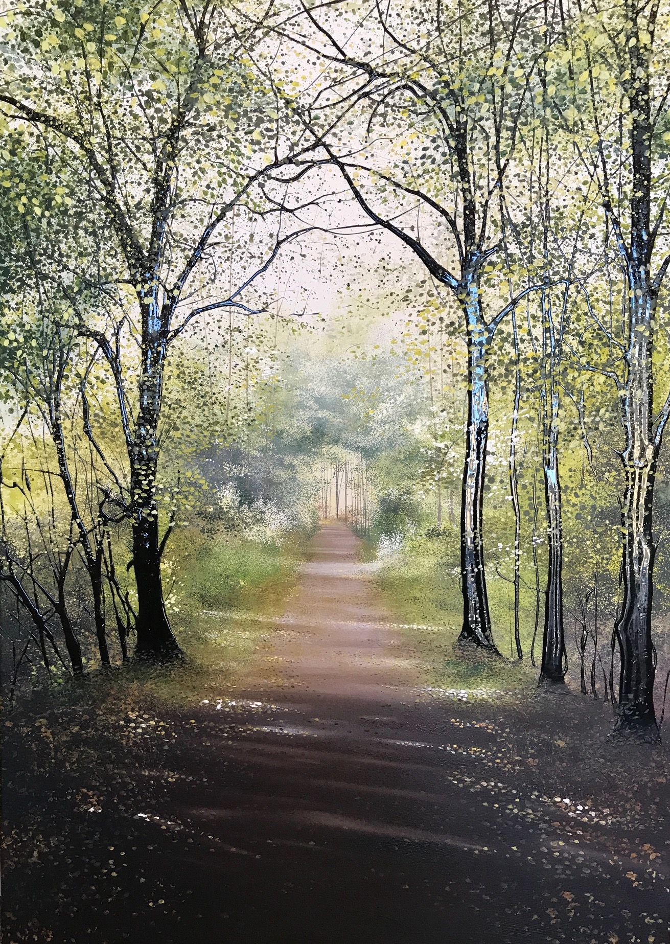 Sunlit Lane by Beckie  Reed