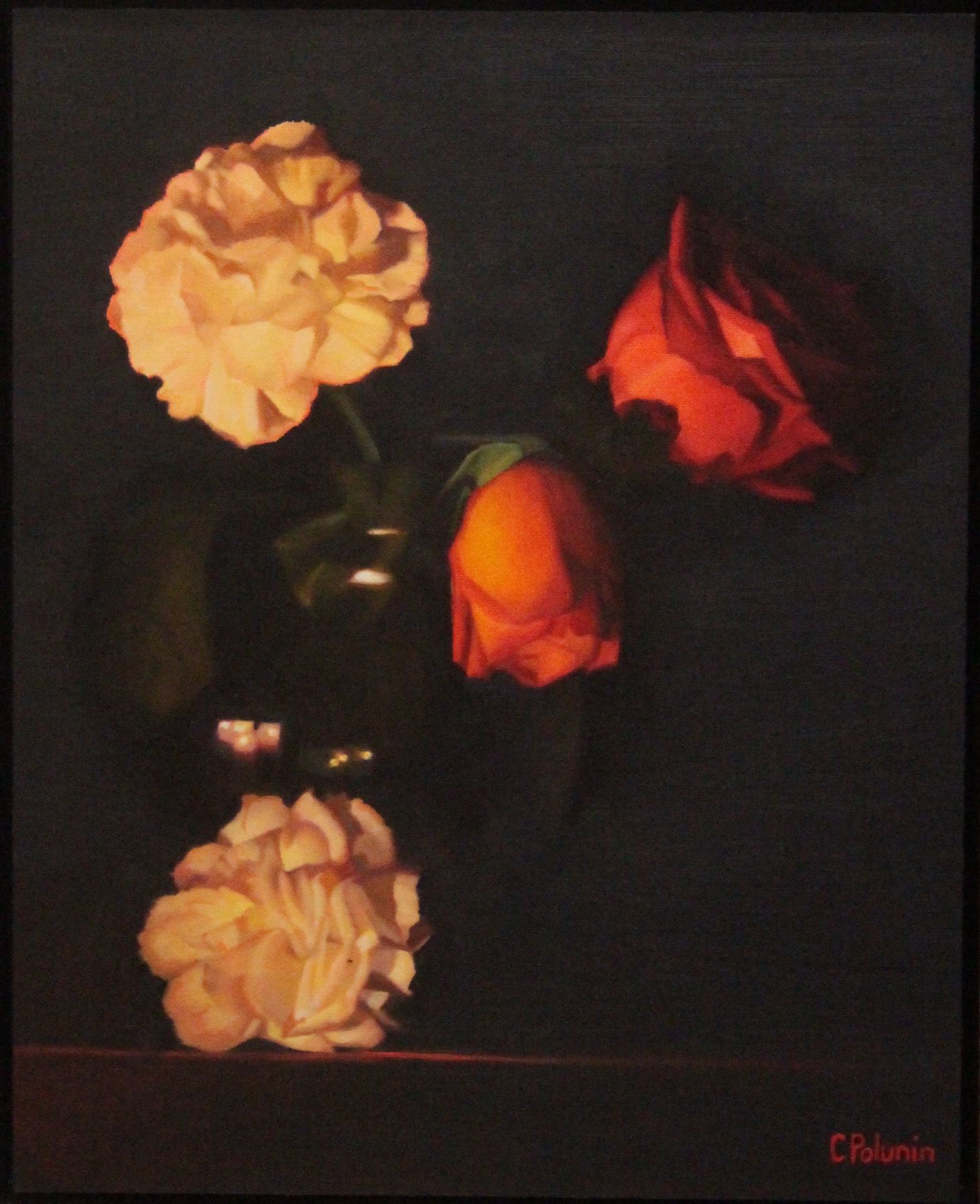 Flowers by Candlelight (small) by Chris Polunin