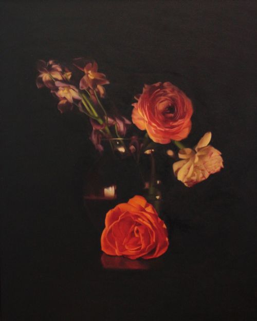 Chris Polunin - Flowers by Candlelight I