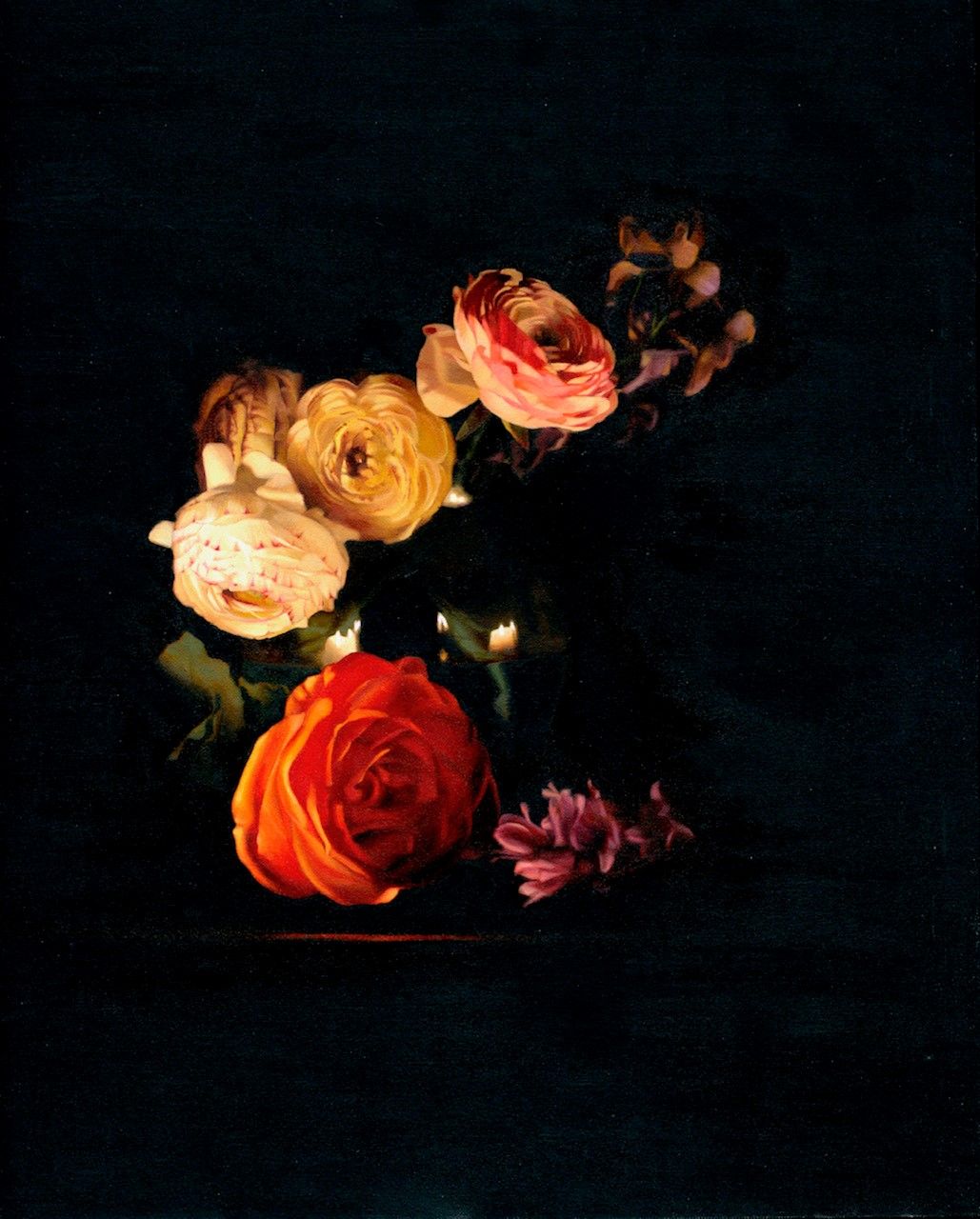 Flowers by Candlelight II by Chris Polunin