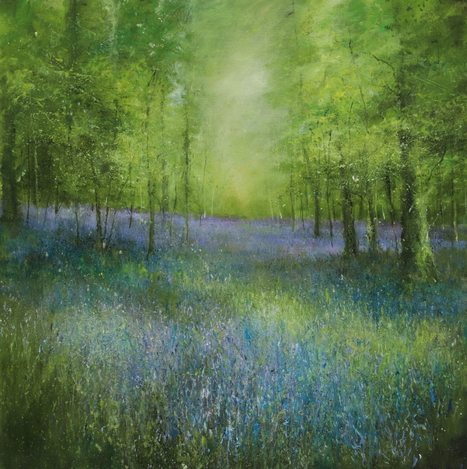 Horizon of Bluebells in the Magic Wood by Garry Pereira