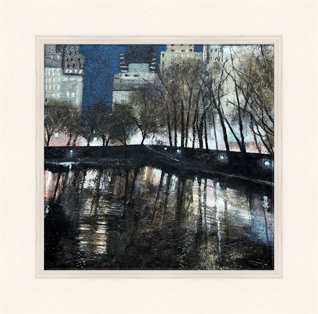 Lights, Water, Trees, NYC by Sandra Moffat