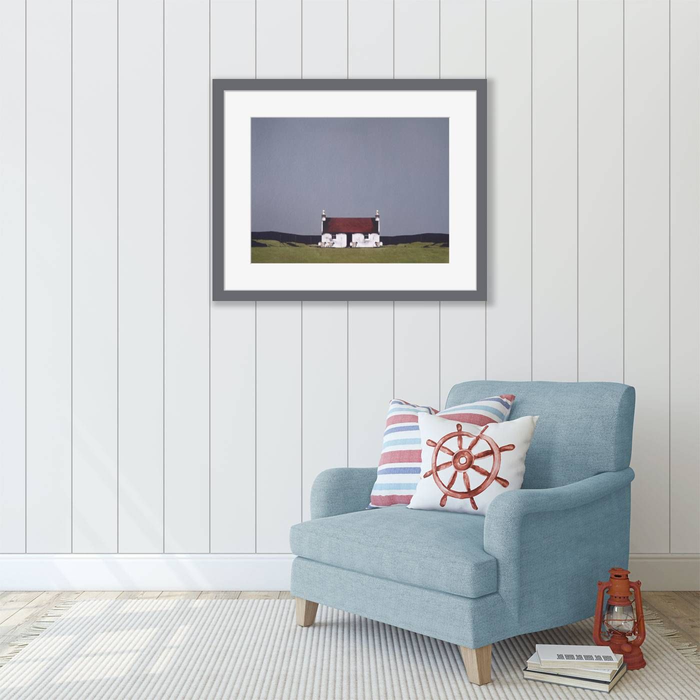 Red Roof Cottage, Barra by Ron Lawson