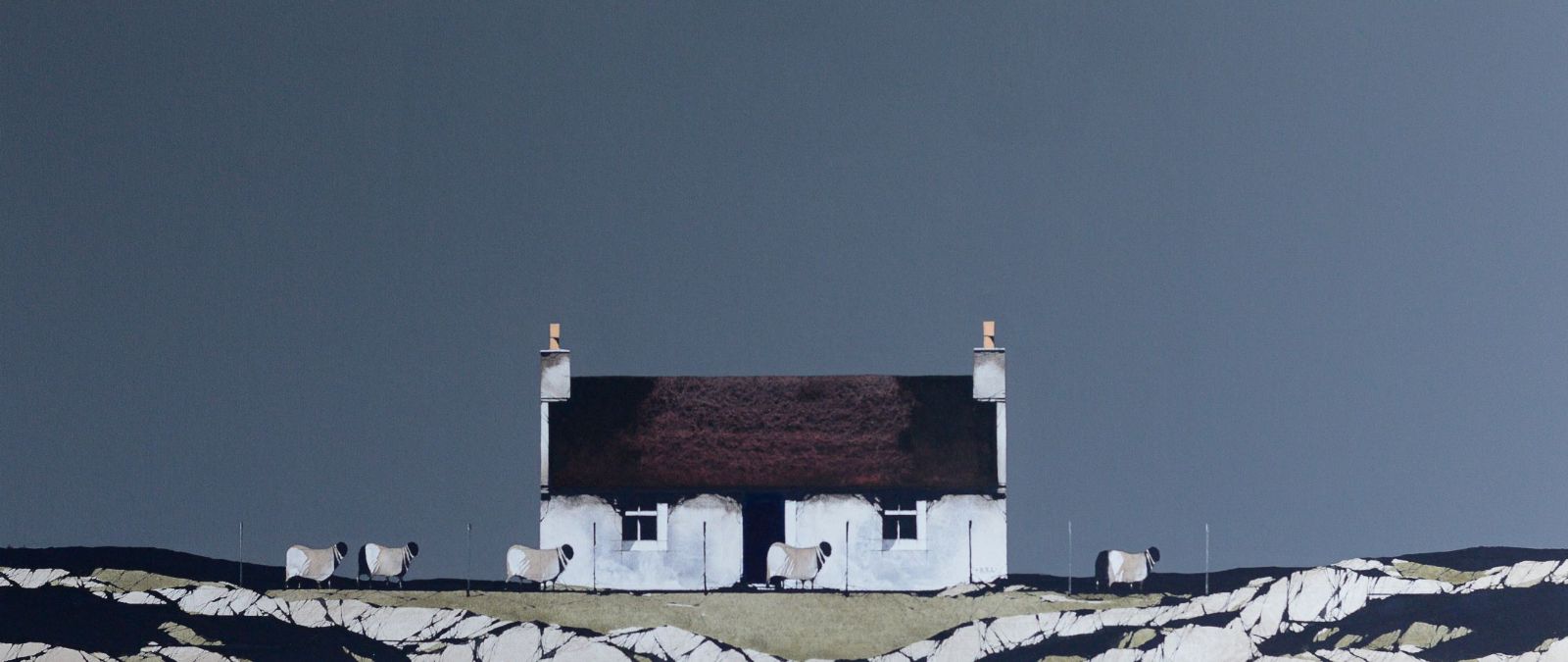 Old Cottage, Barra by Ron Lawson