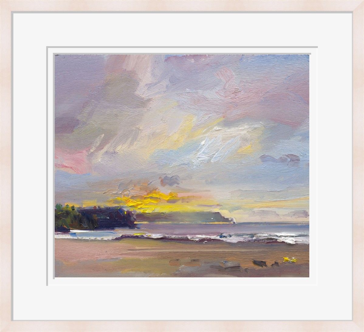 Sunset Trevone Beach, Cornwall by David Atkins