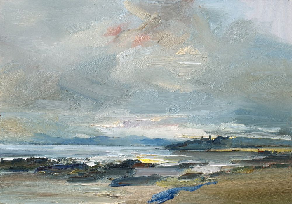 A Brisk Wind and an Incoming Tide, Cretshengan Bay, Scotland  by David Atkins