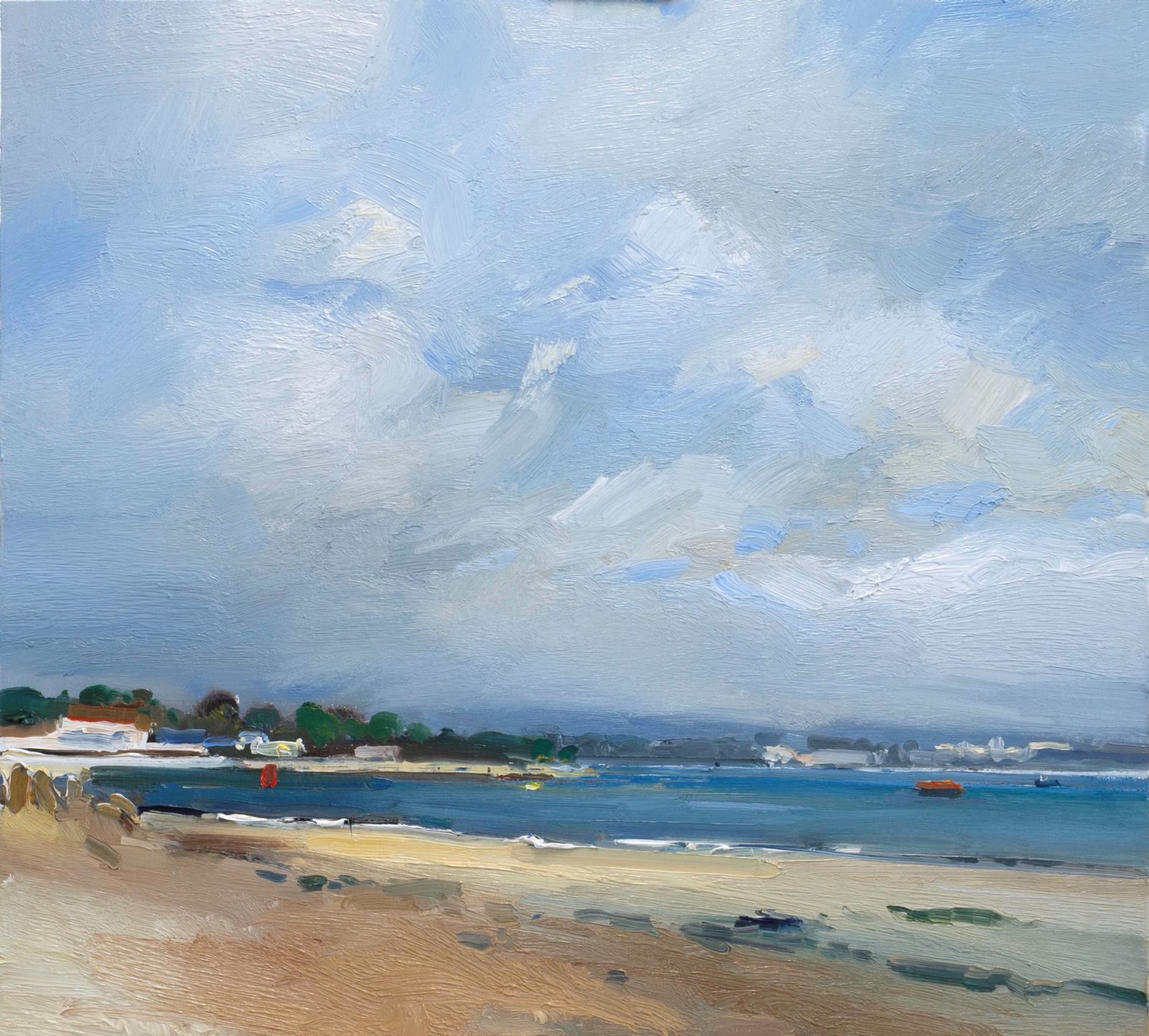 A Sunny Day at Poole Harbour, Dorset by David Atkins