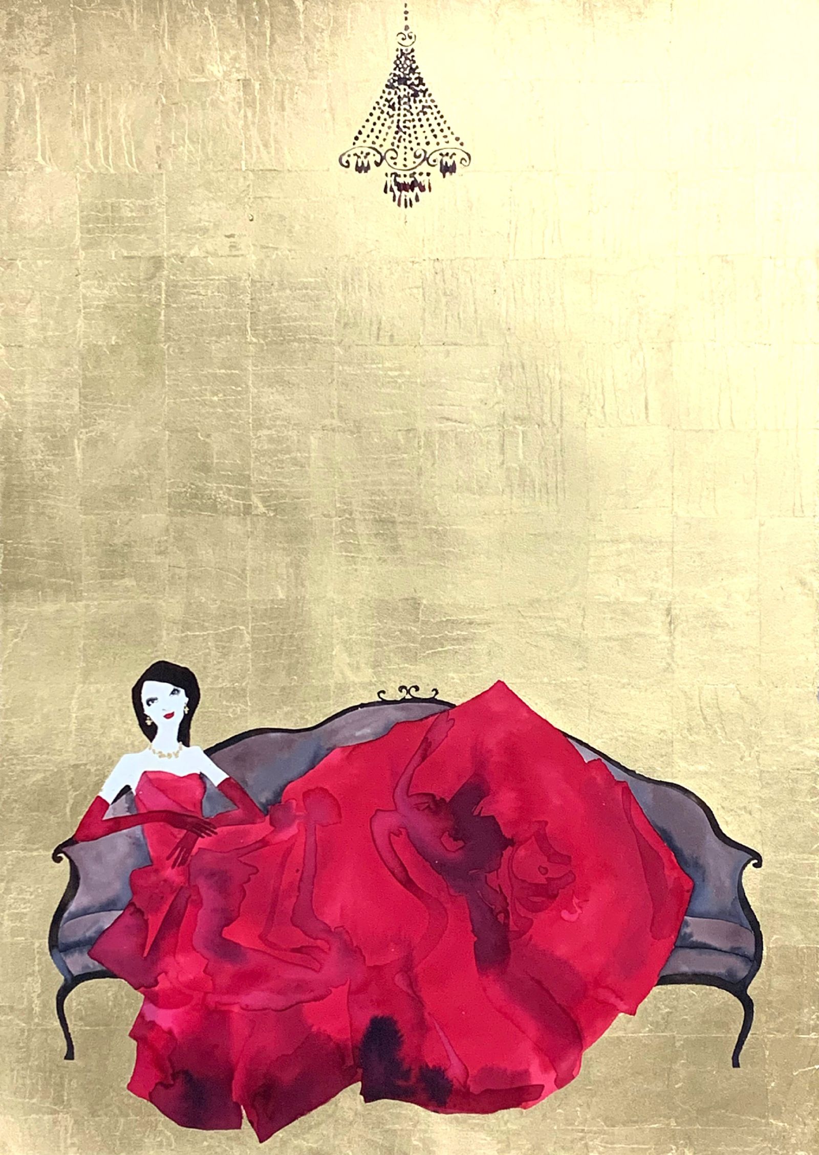 At Home in My Red Dress by Bridget Davies