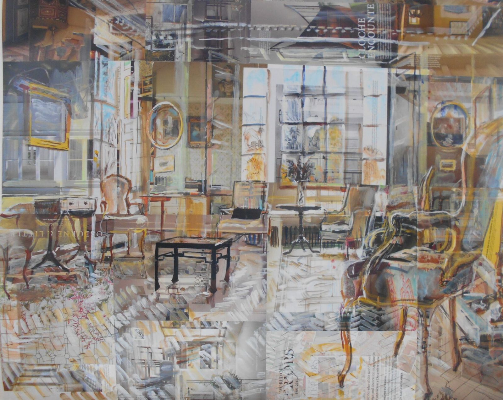 West Horsley Place, Morning Room  (cloche encounter) by Alison Pullen