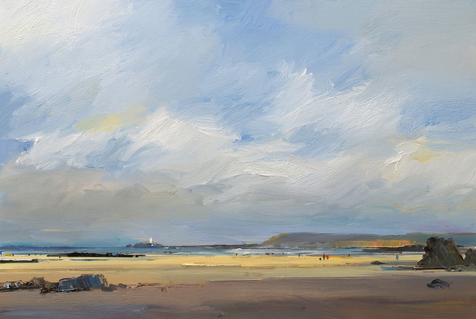 Clouds and a Gentle Breeze, Godrevy by David Atkins