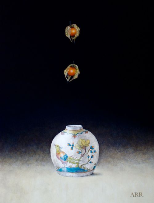 Alison Rankin - Falling Physalis with Chinese Bird Jar