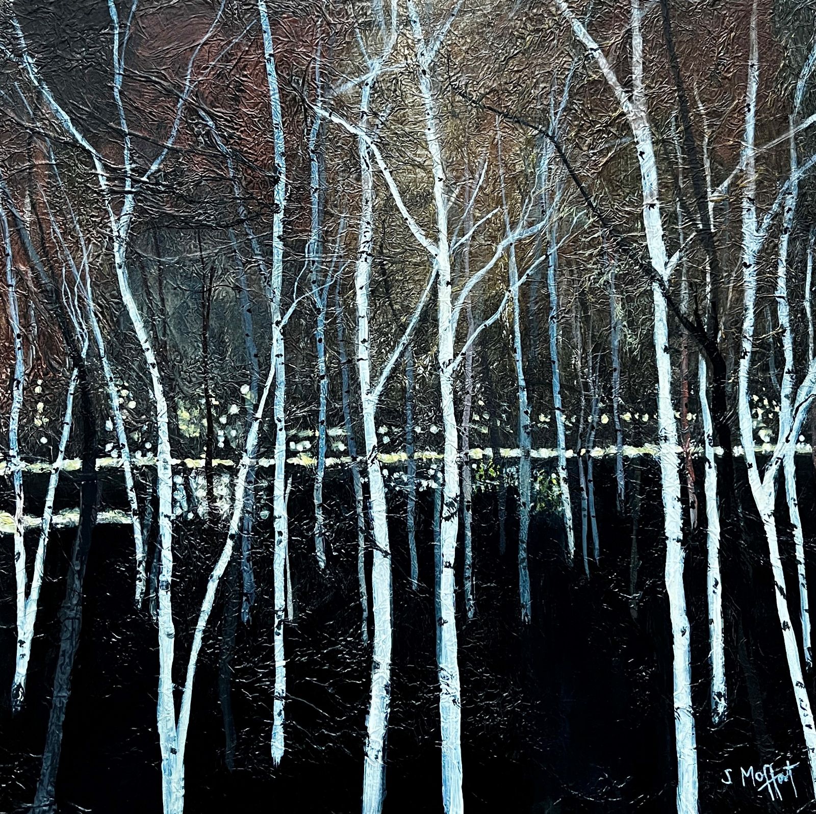 Floodlit Trees, Tate Modern by Sandra Moffat