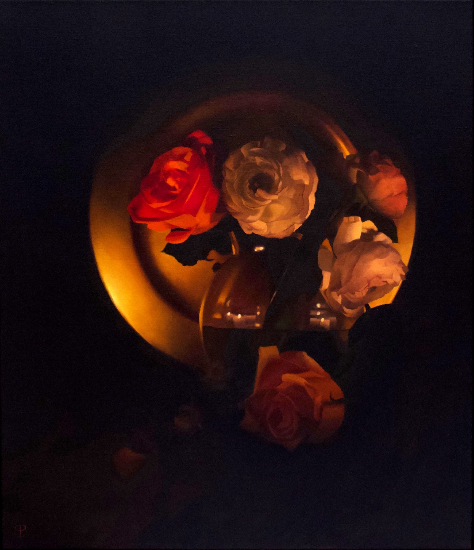 Flowers by Candlelight III by Chris Polunin