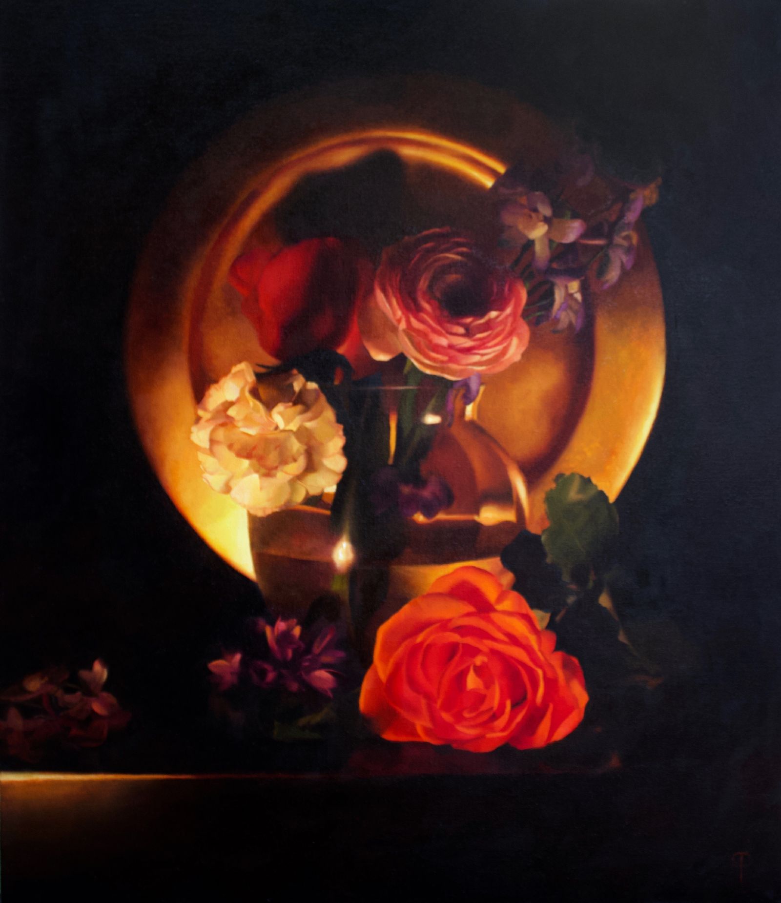Flowers by Candlelight VII by Chris Polunin