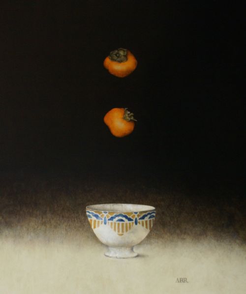 Alison Rankin - French Bowl with Two Falling Persimmon