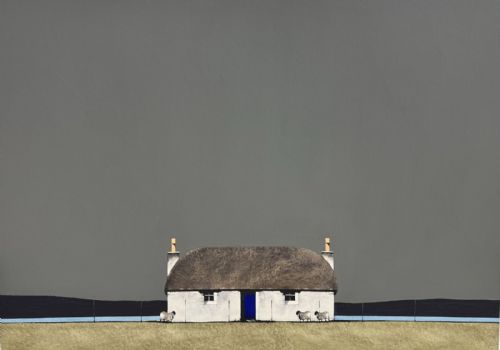 Hebridean Blackhouse by Ron Lawson