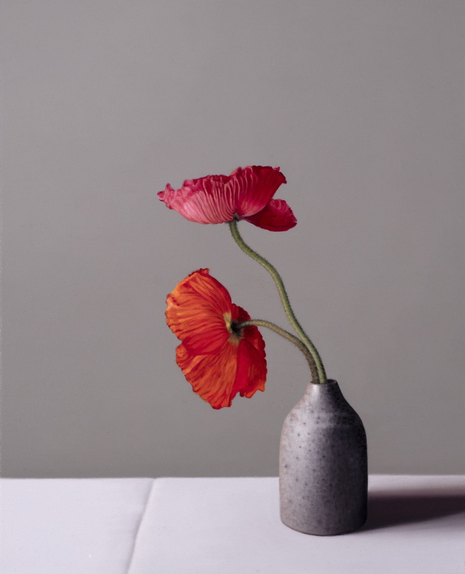  - Still Life with Icelandic Poppies and Tin Glazed Bottle 