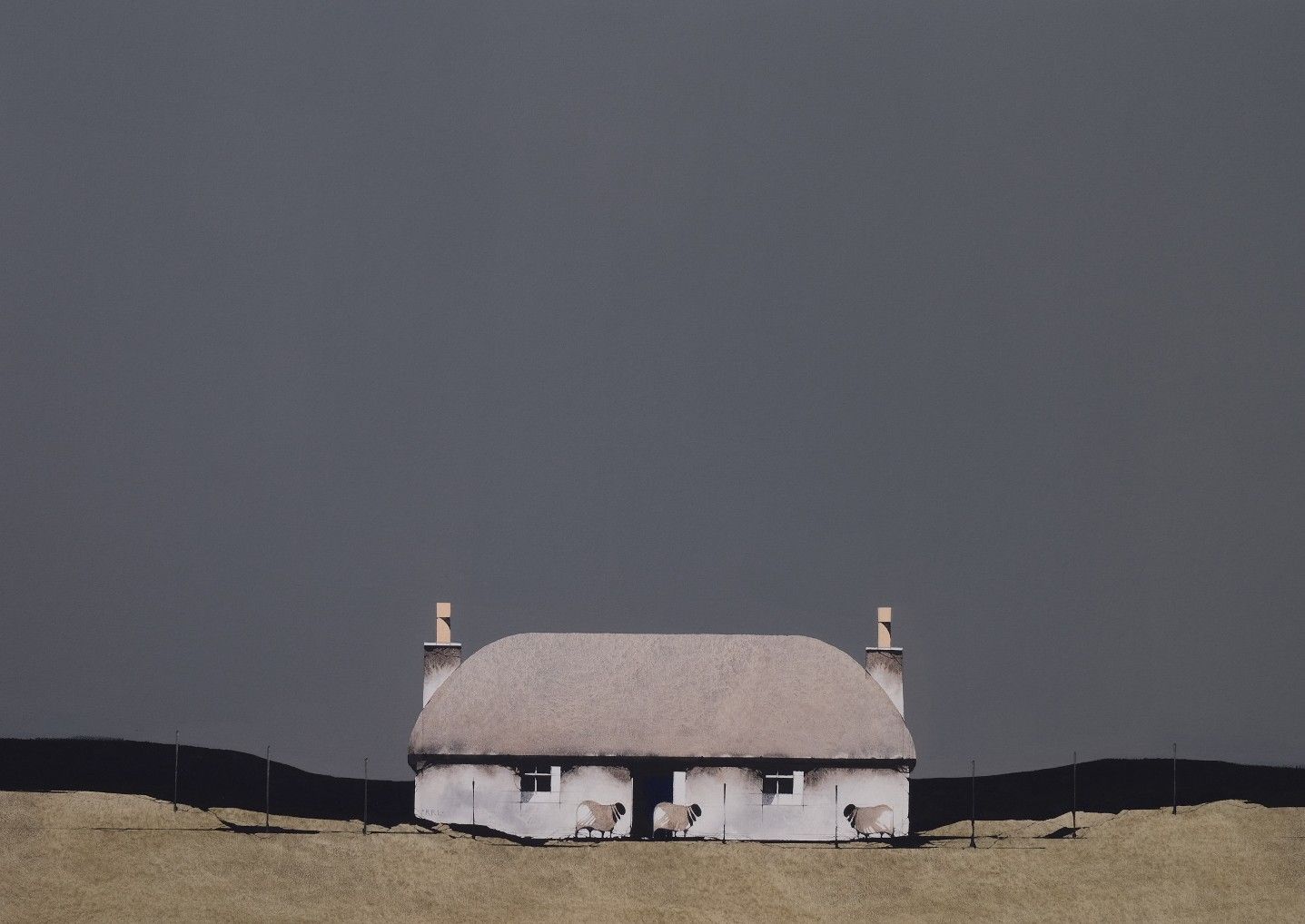 North Uist Blackhouse by Ron Lawson