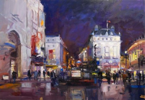 David Atkins - November Evening in Piccadilly Circus