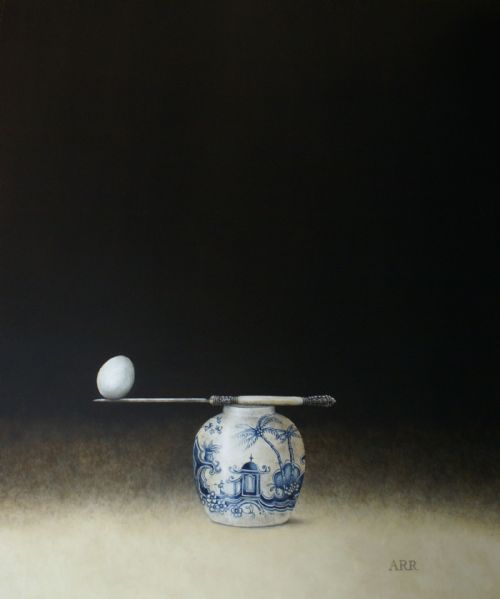 Alison Rankin - Pagoda Jar with Pearl Knife and Balancing Egg