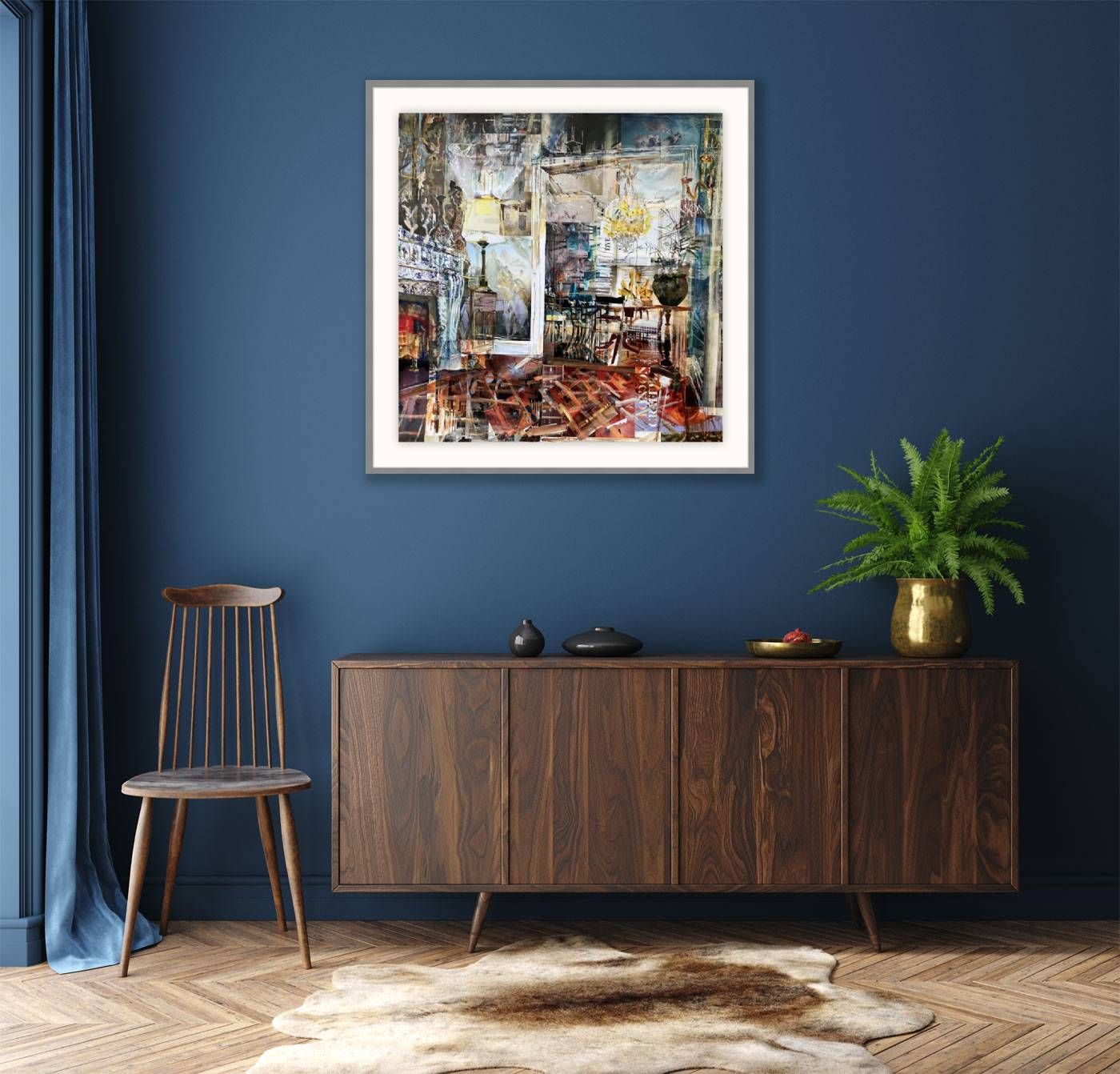 London Interior, Dining Room (our dream) by Alison Pullen