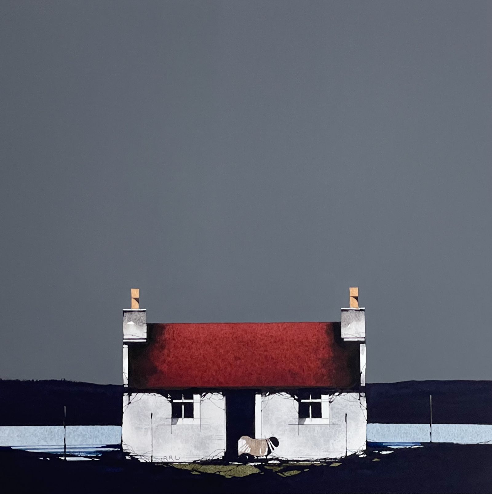 Red Roof Cottage by Ron Lawson