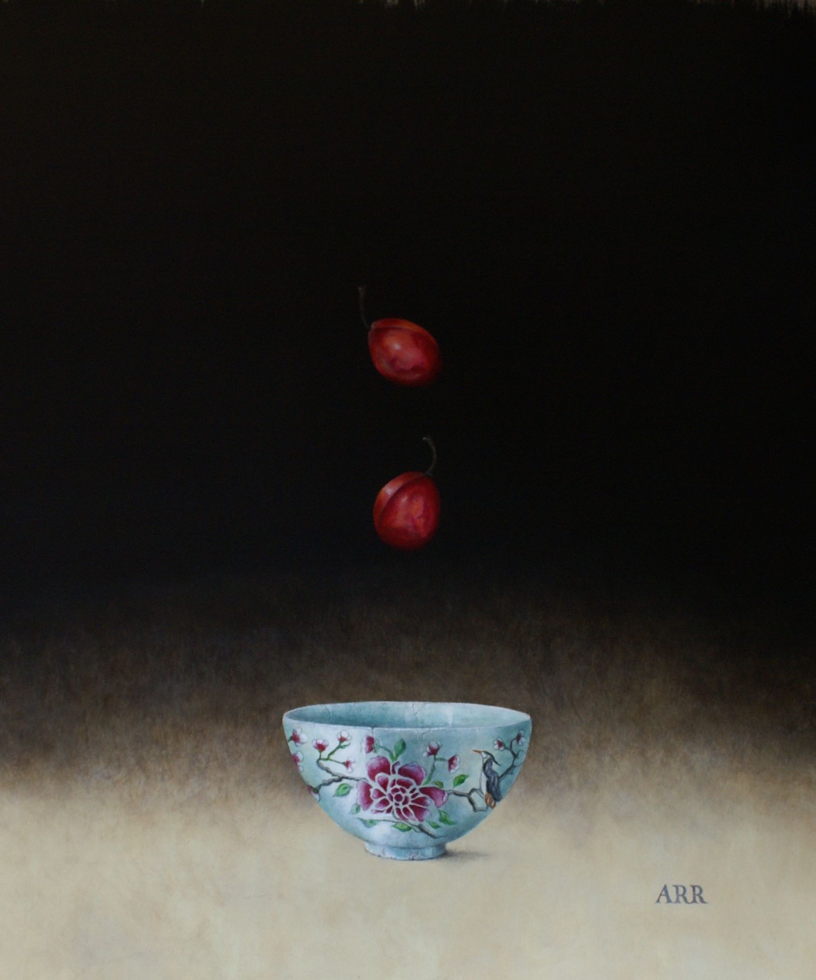 Alison Rankin - Rose Bowl with Falling Plums 