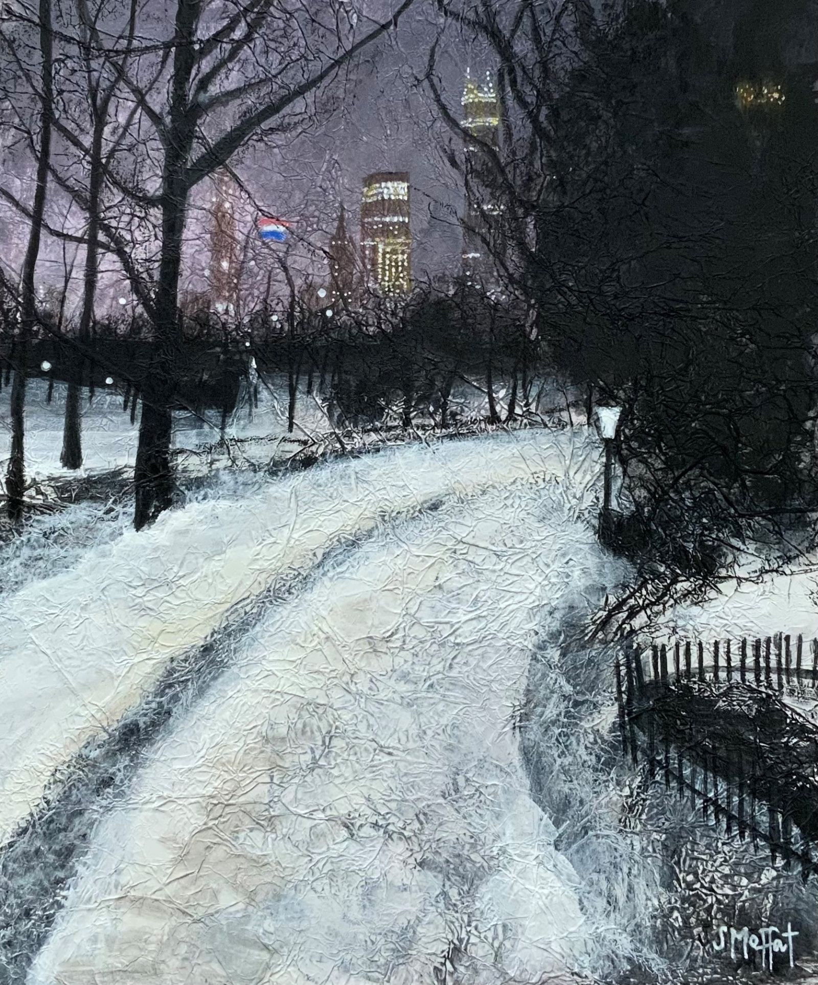 Snow in the City, New York by Sandra Moffat