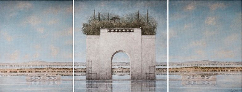 The Passage to the South (triptych) by Ana  Kapor