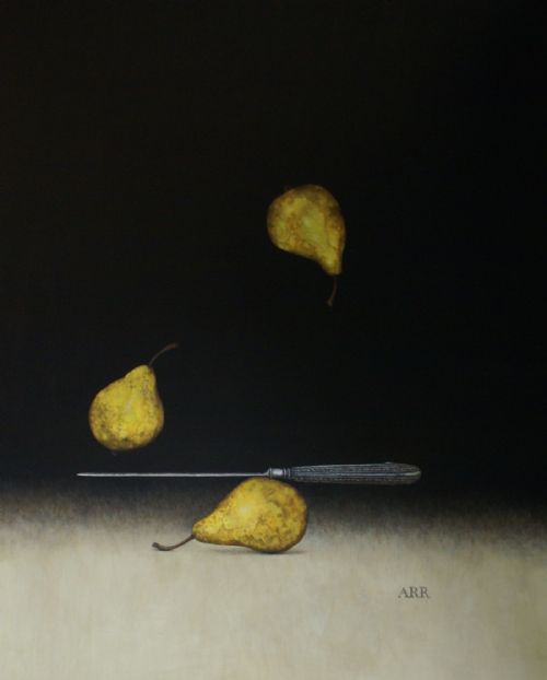 Alison Rankin - Three Pears with Silver Knife