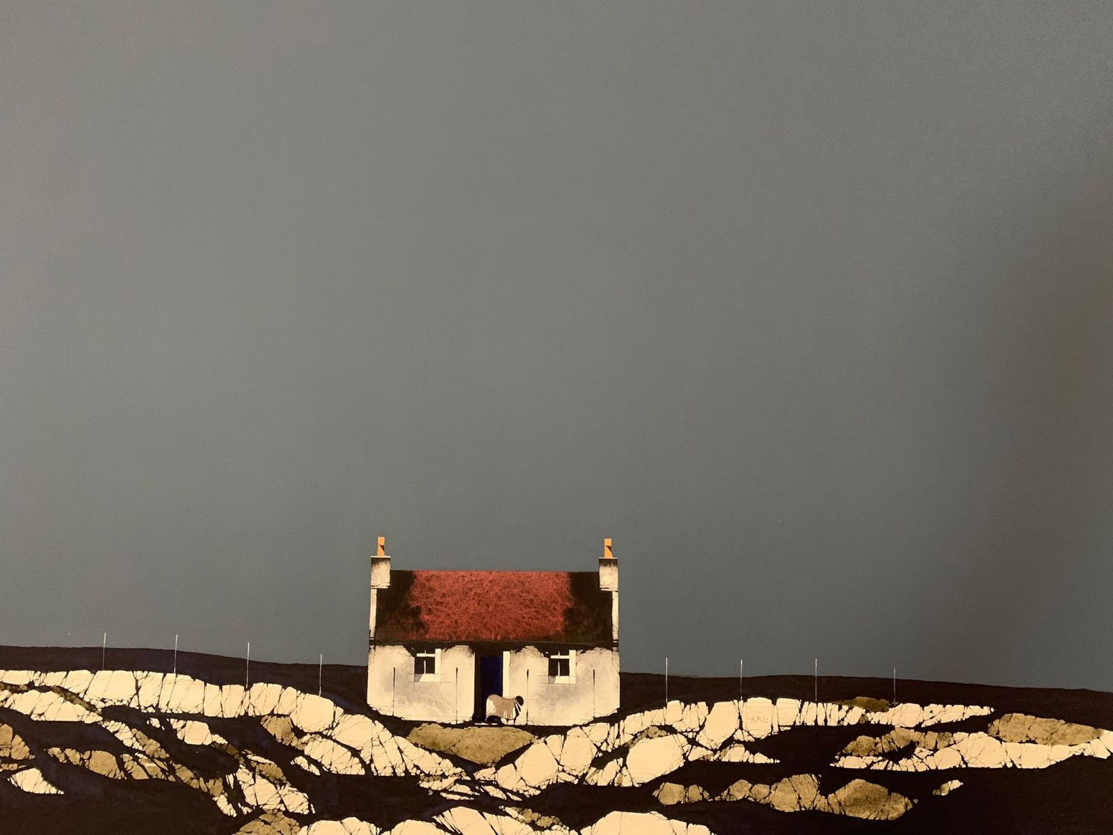 Thunder Sky, Red Roof Barra by Ron Lawson