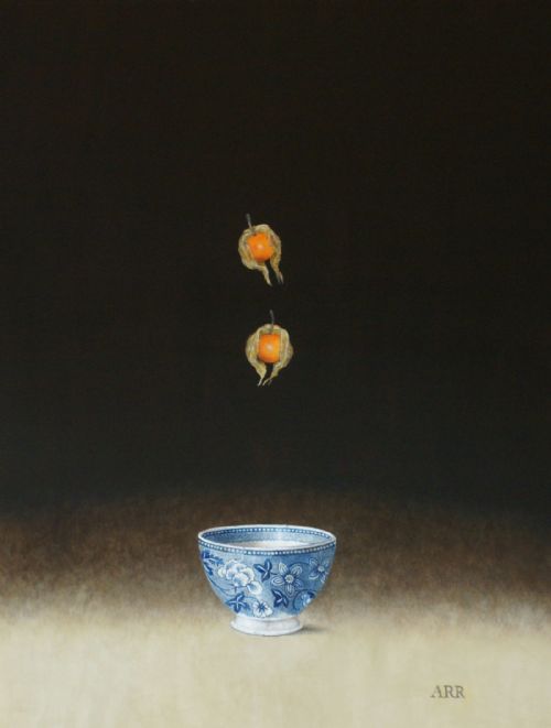 Alison Rankin - Victorian Bowl with Falling Physalis