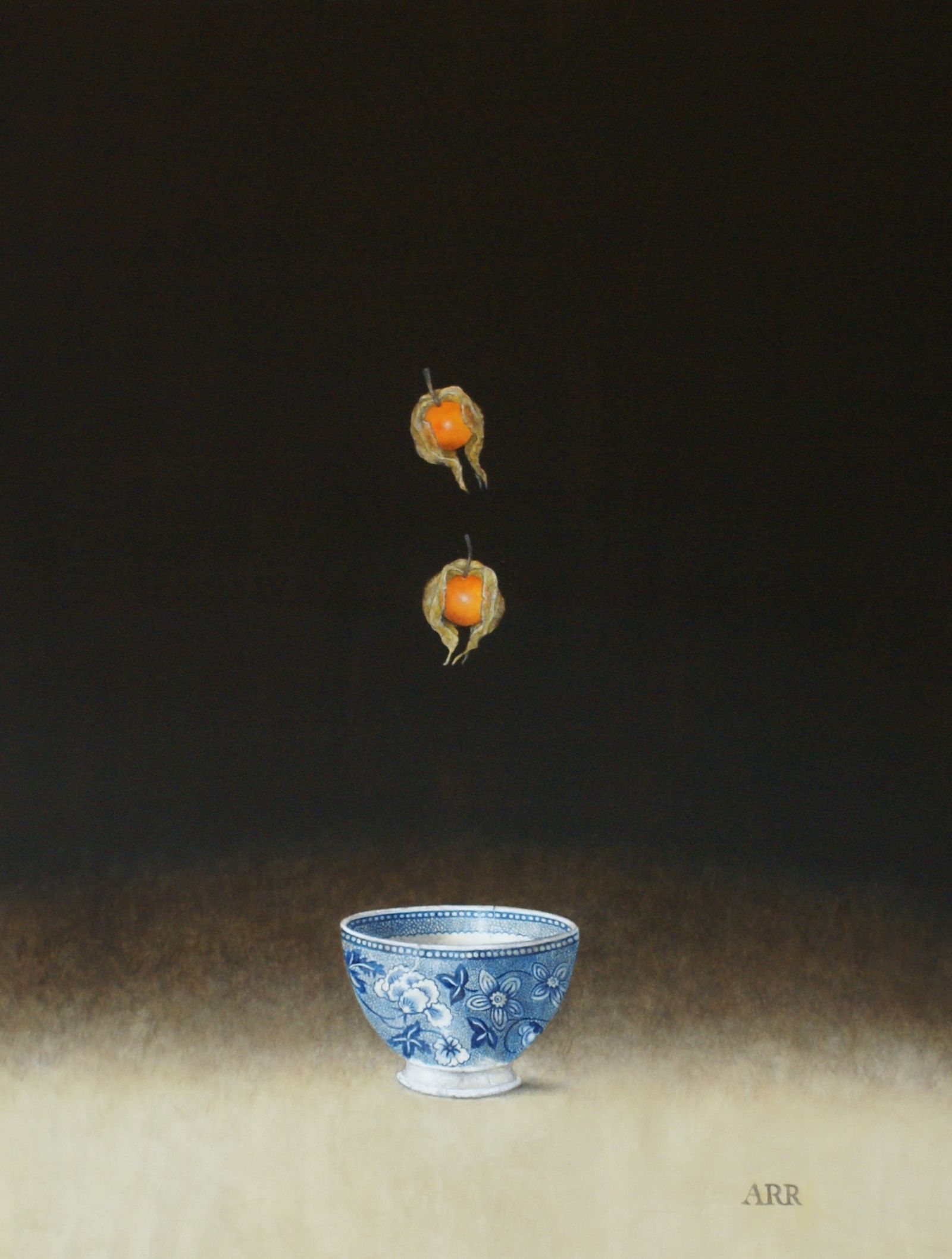 Victorian Bowl with Falling Physalis by Alison Rankin