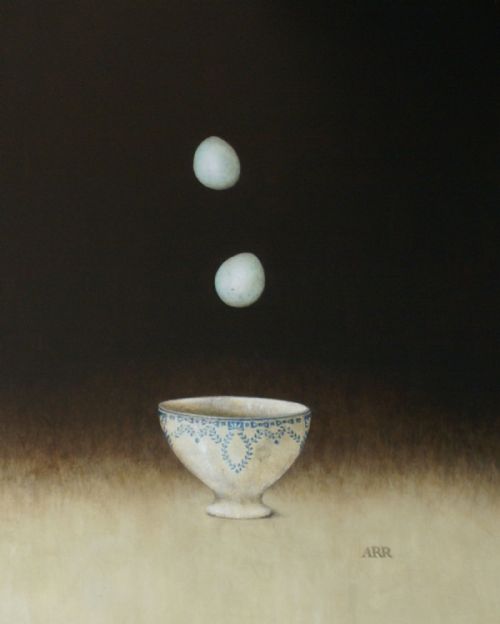 Alison Rankin - Vintage Bowl with Falling Eggs