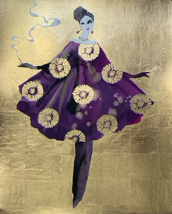 Vintage Catwalk - Purple Penelope by Bridget Davies